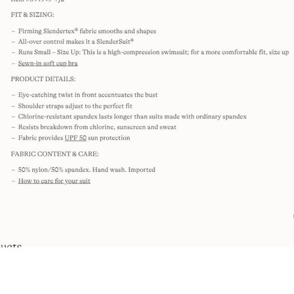 lands end Swimsuit Women's 6 8 m SlenderSuit V-neck Wrap Swim Dress new $155 - Picture 5 of 5